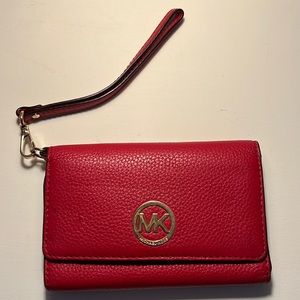 Michael Kors Red Wristlet